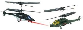 Airwolf Vs US Apache Fighting Radio Control Helicopters by DH Toys