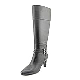 Bandolino Women's Wiser Leather Riding Boot,Black,6 M US