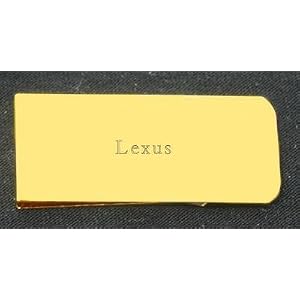 Money clip with engraved name: Lexus