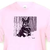 German Shepherd - Light Pink Infant Lap-Shoulder Tee (18M)