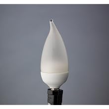 GE Lighting 76455 Energy Smart LED Bent Tip Light Bulb, White, Candelabra Base, 2-Watt