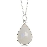 Rainfall Moonstone Necklace in Sterling Silver