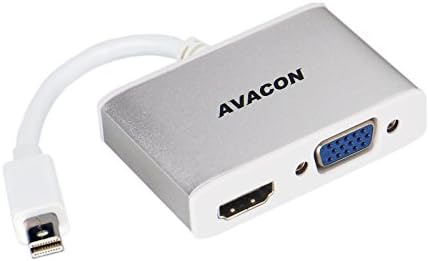Mini DisplayPort to HDMI VGA Adapter, Avacon Mini Dp Display Port to HDMI VGA Converter for Apple iMac and MacBook L51G Macbook Pro iMac Surface Pro(Dock)