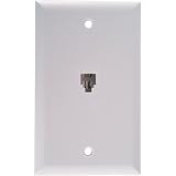 Ge Tl26137 Wall Jack (White, 4-Conductor)