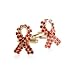 Jewelry : Swarovski Ribbon Cufflinks in Red Gold with Presentation Box