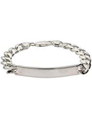 Ladies Sterling Silver Curb Link ID Bracelet