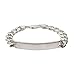 Eve's Addiction Ladies Sterling Silver Curb Link ID Bracelet