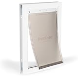 PetSafe Freedom Aluminum Pet Door, White, Medium