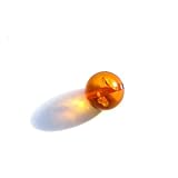 Genuine Baltic Honey Amber Drilled Bead, 6mm
