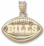 Buffalo Bills Pierced "Bills Football" Pendant - 10KT Gold Jewelry