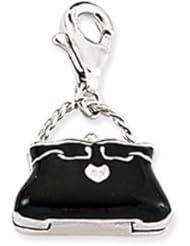 Sterling Silver Handbag Charm - CM064 - 14mm x 12mm