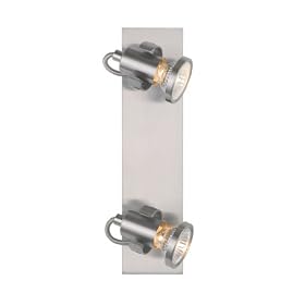 Eglo  86017A Tukon-1, Nickel, 2-Light Spot Light Fixture