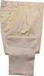 Plain Front Cotton Casual Pants
