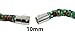 Kumihimo Findings: 10mm Integral End Caps/Magnetic Clasp Complete (Package of 4 Sets) with Instructions