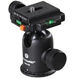 compact-monopod Vanguard SBH-50 Compact Magnesium Alloy Ballhead with Two Onboard Bubble Levels
