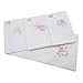 OWM Handkerchief 6 Pcs Europe Style Floral Embroidered Handkerchiefs Pack White