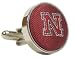 Nebraska Cufflinks - University of Nebraska Red Cufflinks with 