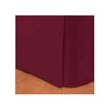 300TC Egyptian Cotton KING Bed Skirt SOLID BURGUNDY by 