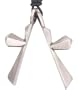 Friendship Half Cross Pewter Pendant Necklace