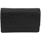 Furla Pirite Leather Card Holder in Black Onyx