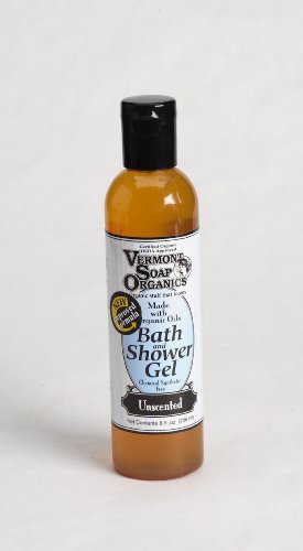 Vermont Soap Organics - Unscented Bath and Shower Gel 8oz