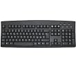 Italian Standard Keyboard Black with Ivory Print USB PS2