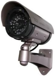 Outdoor Fake/Dummy Security Camera with Blinking Light (Color: Dark Grey with hues of Purple)