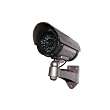 Outdoor Fake/Dummy Security Camera with Blinking Light (Color: Dark Grey with hues of Purple)
