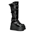 Demonia Boots Women's STOMP-306, 4 3/4" Platform Knee Boot