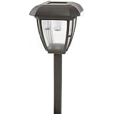 Moonrays 91715 Weston Style Solar Powered Plastic Path Light, 4-Pack, Brown