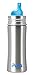 Pura Kiki Stainless Sippy Bottle Stainless Steel with XL Sipper Spout, 11 Ounce, Natural, 6 Months+