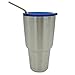 Sankuwen 30 Oz Spill and Splash Resistant Lid with Slider Tumblers Closure (Blue)
