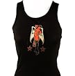 Winged Devil Girl Tattoo Juniors Boy Beater Tank Top, Juniors Old School Tattoo Tanks