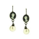 Kimberly's Cameos Pearl Drop Earrings