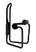 Inline&reg; Water Bottle Cage w/ Buttons Black w/ Silver Buttons