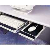 Underdesk Steel Mouse Manager Drawer with Wrist Rest, Pearl Gray (MAT24812) Category:... by