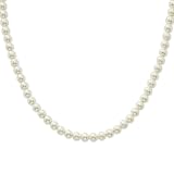 1928 8mm Cultura Glass Pearl Single Strand 24 Inch Necklace