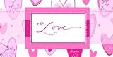 Chocolate Candy Bar - Pink Love Buckle Design for Valentines Day