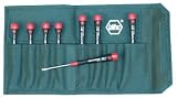 Wiha 26392 8 Piece PicoFinish Hex Driver Inch Set with Precision Handle