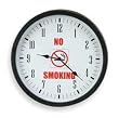 Dakota Designs 2CHY2 Clock, Rnd, Anlg, No Smoke, 14 In, 120V, Blk