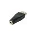 USB/Klinke Adapter, USB Buchse A auf 3,5mm Klinke Buchse