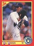 Bill Kreuger, Milwaukee Brewers Autographed Card