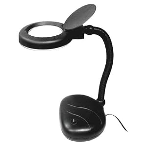 SE-Table-Magnifier-Lamp-5X-Fluorescent-Light-Black-