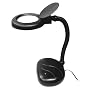 5X BLACK POWER MAGNIFY DESK LAMP FLEXIBLE ARM w/GLASS LENS WHITE LIGHT