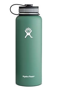 Hydro Flask Insulated Stainless Steel Water Bottle, Wide Mouth, 40-Ounce, Green Zen