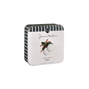 J&M Foods Holiday Spice Cookies Gift Tin (Economy Case Pack) 10 Oz Tin (Pack of 6) by J&M Foods