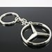 Oriental eLife Mercedes Benz 3D Logo Chrome Keychain Stainless Keychain Keyring