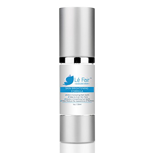 Skin Brightening Formula, Le Fair Whitening & Lightening Serum - Aids in Correcting Dark Spots - Helps to Even Skin Tone - Repairs Sun Damage, Age Spots, Redness & Wrinkles - Anti-Wrinkle Anti-Aging!