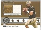 2005 Press Pass Game Used Jerseys Silver #KO Kyle Orton - Chicago Bears (Rookie Year - Piece of Authentic Jersey - Serial #'d to 300) (Football Cards)