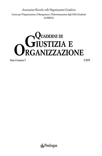 Quaderni Di Giustizia E Organizzazione (Italian Edition)